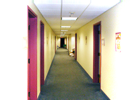 Classrooms and hallway